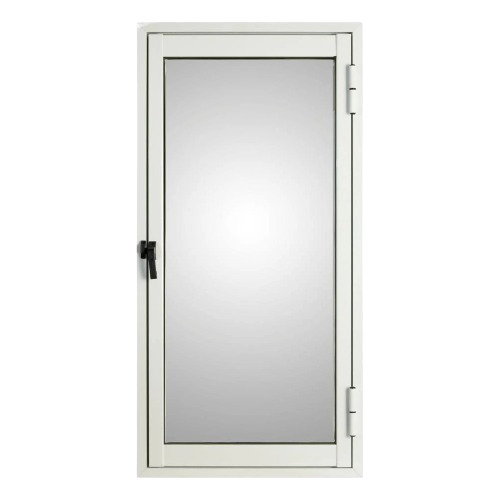 Raja De Abrir Aluminio Blanco 30x60 Vidrio Entero