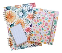 Comprar Combo De Cuadernos  Tapa Dura Rayados A4 Y A5 + Anotador