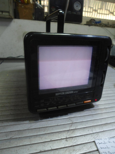 Monitor Mini Tv Antiga Nippon Crown Ry-5000r - No Estado