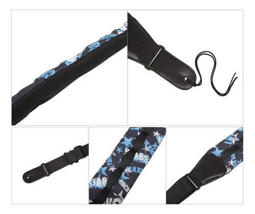 Correa De Hombro Para Guitarra, Tela Oxford Gruesa Y Ancha,