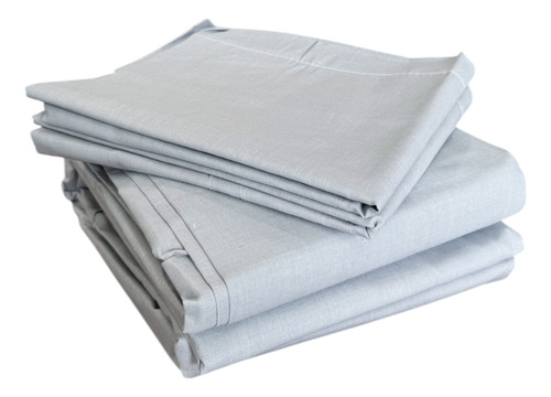 Juego De Sábanas De 160 Hilos Tamaño Matrimonial Size Color Gris Claro Incluye 1 Sabana 1 Sabana Cubre Colchon 2 Fundas Almohada Marca Mila Home