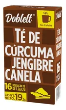 Té Doblett Cúrcuma Jengibre Canela 16 Bolsas