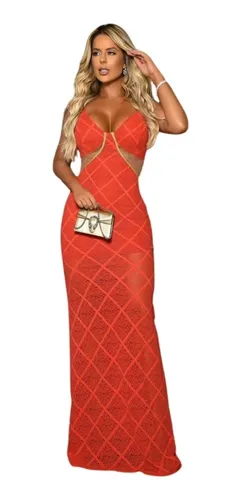 Vestido longo para best sale natal
