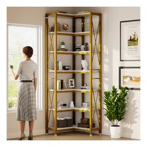 Comprar Librería De Estilo Industrial De 7capa Sestantería Esquinera