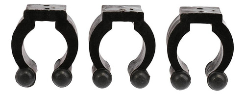 18 Pedazos De Clips Plásticos De Cue De Pool Color Negro