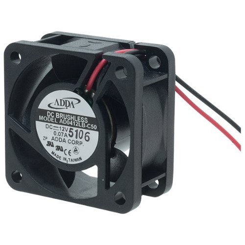 Ventilador Cc (rodamiento Bola Cable Plomo 12 V 6,99 Cfm X