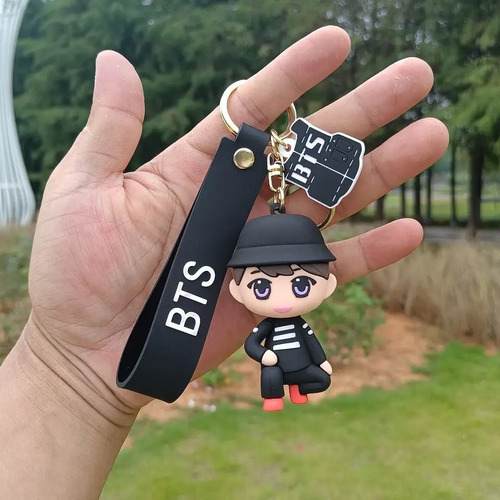 Llaveros Bts Kpop 3d - Paquete De 7 Dorado
