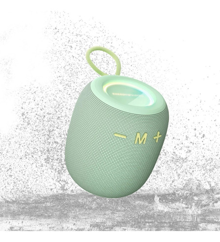 Parlante Portatil Mini Energy Sistem Bloom 458776 Inalámbrico Bluetooth Waterproof Ipx6 Con Luz Rgb Color Verde Menta