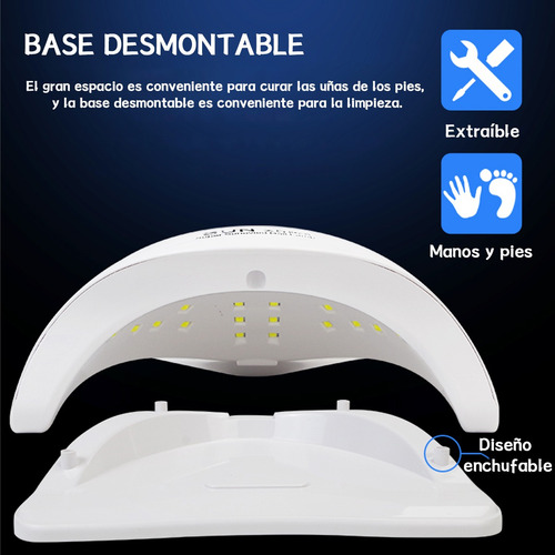 Lámpara De Uñas 120w/45led Secadora Uñas,lámpara Uv Uñas Max