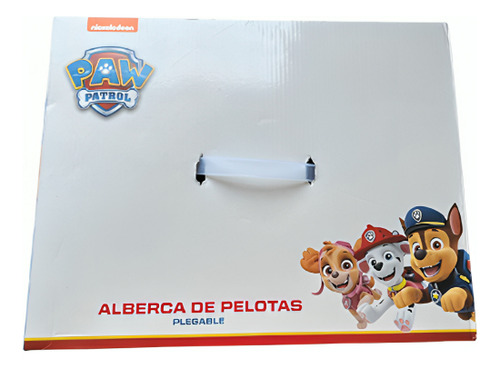 Paw Patrol Alberca De Pelotas Plegable Con 100 Pelotas Color Naranja