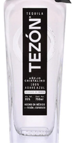 Pack De 4 Tequila Tezón Añejo Cristalino 1 L