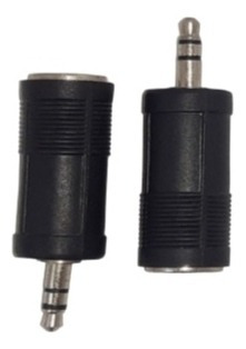Imagen 1 de 4 de Plug Mini 3.5 Stereo A Jack 6.5  Plástico Y Metal (2 Unids)
