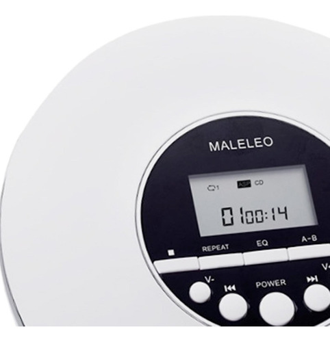Leitor De Cd Portátil Multifuncional Leve Branco