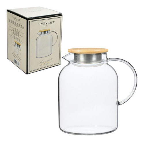 Jarra De Vidro Clívia 1.8l Suco Agua Aromatizada Chá Gelado