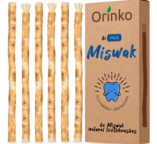 Orinko - Miswak Stick 6x Palitos De Limpieza De Dientes - Ce