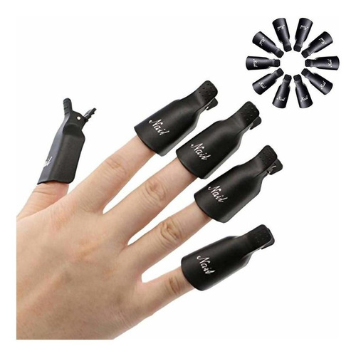 Pinzas Para Retiro De Uñas Acrilicas O Gelish 10 Pieza Negro | Meses sin  intereses