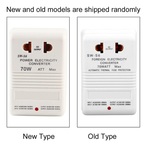Convertidor De Voltaje De Moncer 70w Pase Y Transformador De