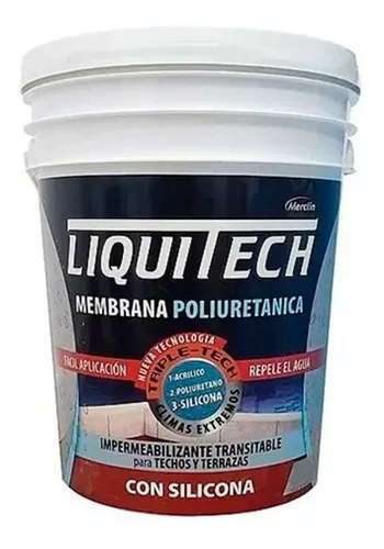 Membrana Poliurétanica Impermeable Tripletech Liquitech 5 Lt