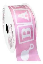 Comprar Liston Baby Shower 3.8cm Con 9.1m 1 - Baby Rosa Baby Rosa