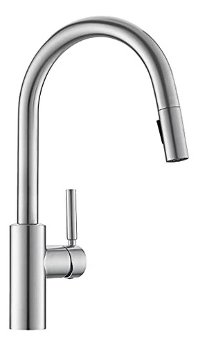 Kitchen Faucet With Pull Down Sprayer  Brushed Nickel M...