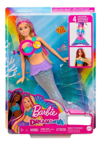 Muñeca Barbie Dreamtopia Twinkle Lights Sirena 30cm Original