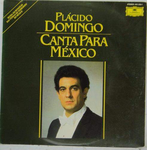 Lp Plácido Domingo - Canta Para México -  Pe042