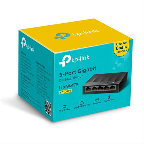 Imagen 6 de 7 de Switch Escritorio Litewave 5 Puertos Gigabit Tp-link Ls1005g