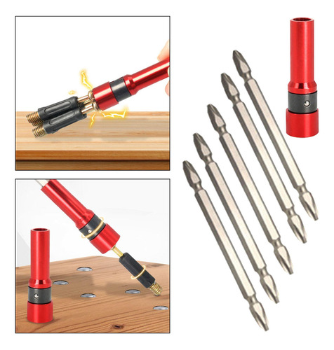Adaptador De Enchufe Hexagonal Con Puntas De Destornillador