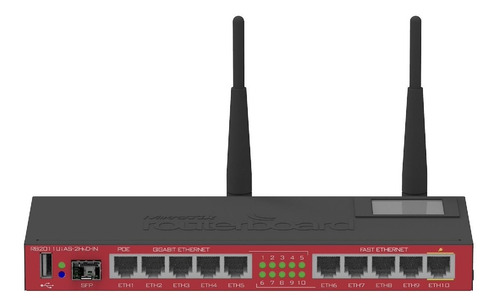 Router Wifi Mikrotik Rb2011uias-2hnd-in 5 Puertos Rj45 Gigabite + 5 Puertos Rj45 + Usb