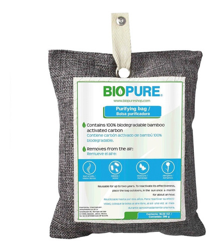  Bolsa Purificadora - Carbón Activado - 300 Gramos - Biopure