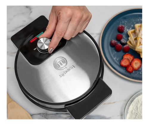 Wafflera Belga Masterchef Mk-wm-1ck 4 Rebanadas Poten 1000 W