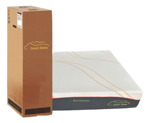 Colchón Premium 20cm De Una Plaza Y Media (100x190) En Caja