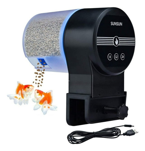  Alimentador Dispensador Automático De Peces Con App 100ml