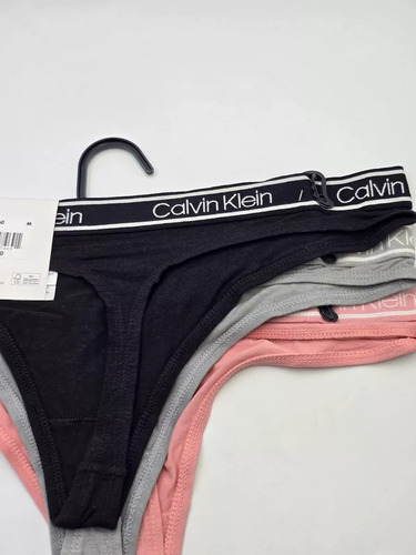Calvin Klein Set 3 Tangas Bamboo Mujer Originales
