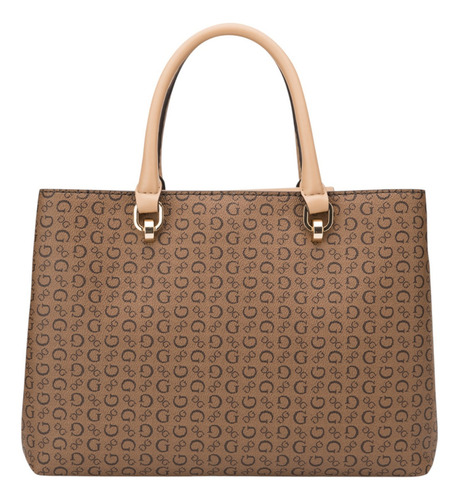 Bolsa Guess Factory Sg959306-coc Acabado de los herrajes Níquel Color Marrón Correa de hombro Marrón Diseño de la tela Lisa
