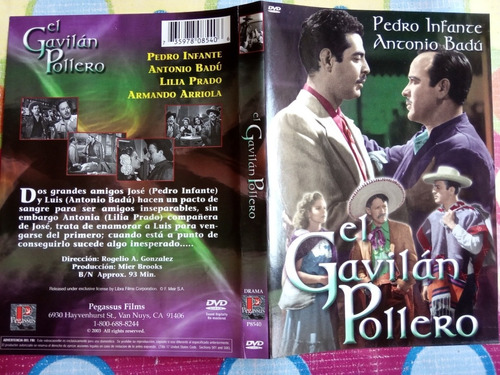 Dvd El Gavilán Pollero, Pedro Infante, En Español