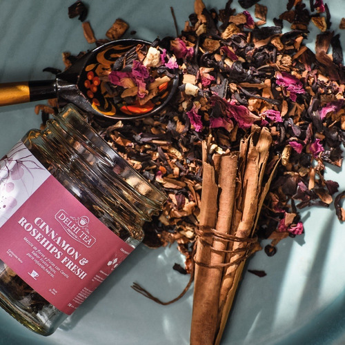 Imagen 2 de 6 de Te Hebras Delhi Tea Premium Frasco Cinnamon & Rosehips