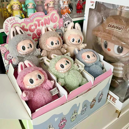 Fe 1 Pieza Genérica De Peluche De Monstruo Macarrón Labubu