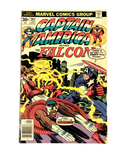Captain America #205 - Marvel Comics 1976 Inglés