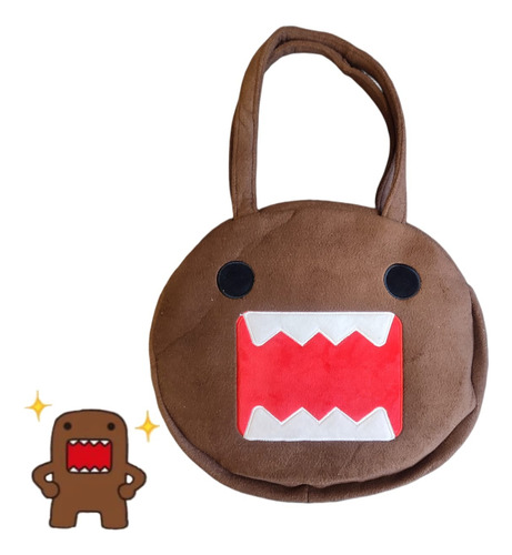 Bolso Felpa Redondo Domo Kun