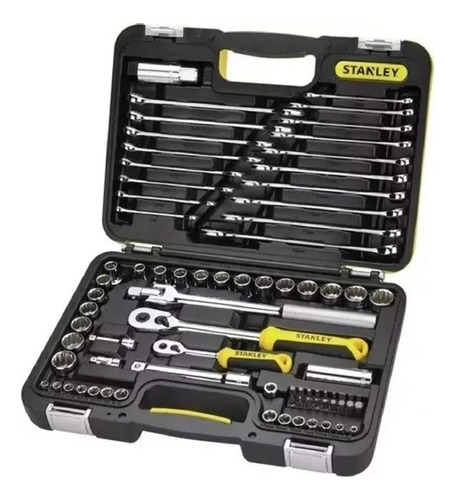 Juego Set Caja Herramientas Stanley 79 Piezas Llaves Tubos