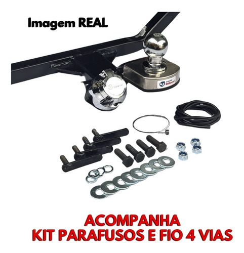 Engate Reboque Fixo Hb20 Sedan 2022 2023 2024 Tração 500kg