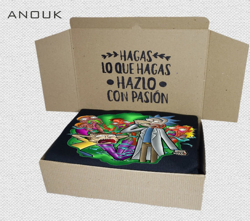 Imagen 2 de 10 de Buzo Hoodie Personalizado Rick & Morty Saco Unisex Estampado