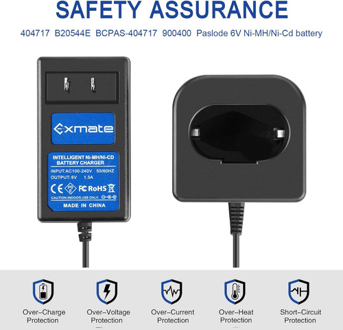 Cargador De Batería Ni-mh/ni-cd De 6 V Compatible Con Paslod