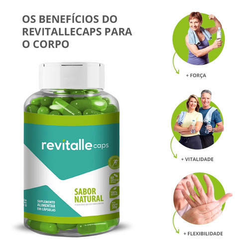 Kit 2 Revitallecaps 500mg 120 Cápsulas