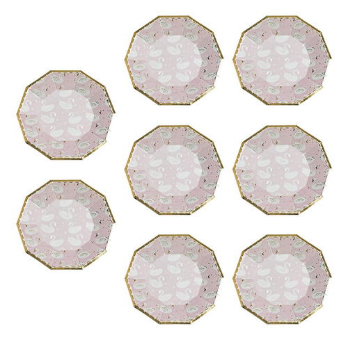 Vajilla Desechable De 8 Piezas Para Decoración Navideña De