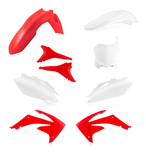 Kit Plasticos Cachas Para Honda Crf 450 R 2009 Al 2010