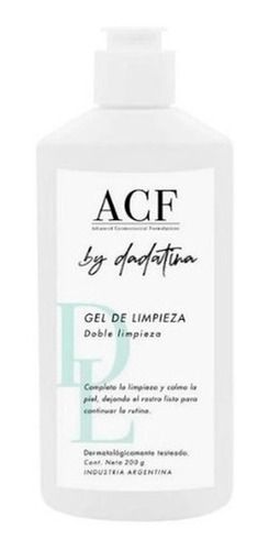 Gel Limpiador Facial Acf By Dadatina Doble Limpieza 200 Ml