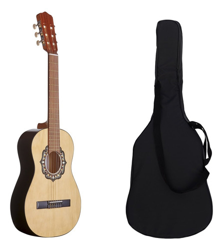 Guitarra Clasica Mediana 3/4 Fonseca 15 + Funda Acolchada