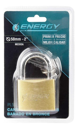 Candado De Bronce 50mm - Energy